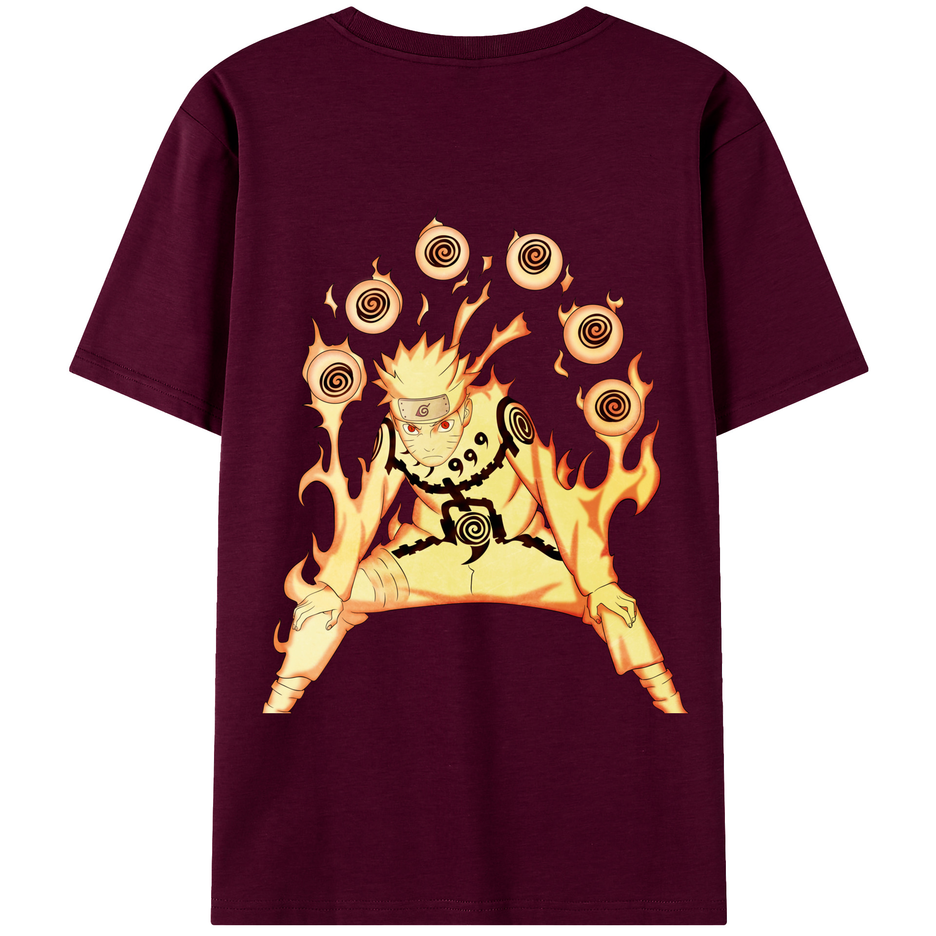 （画像用） NARUTO -ナルト- うずまき ナルト Uzumaki Naruto レディース半袖Tシャツ(バックプリント)